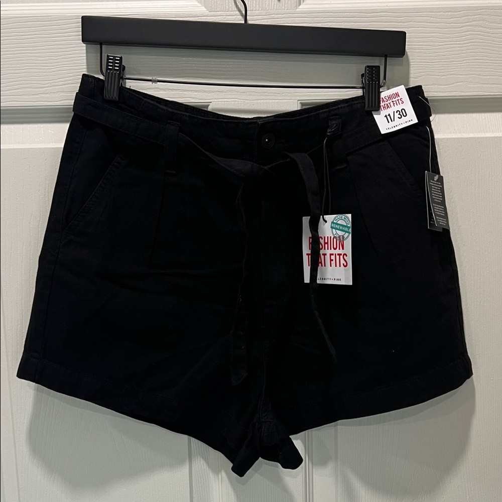 Celebrity Pink High Waist Black Women's Shorts
